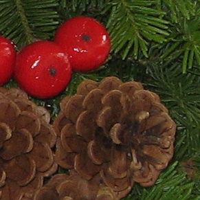 Maine balsam wreath decoration