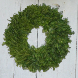 Simple Undecorated Balsam Wreath